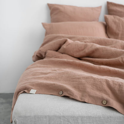 Pellava pussilakanasetti - Cafe Creme (Parivuode) - Linen Tales