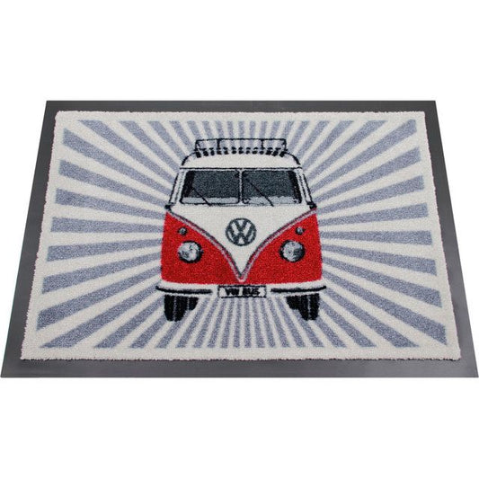 VW Collection T1 Bulli Rays Kynnysmatto 70 50 cm - Punainen