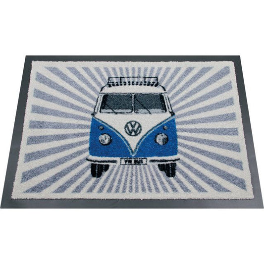 VW Collection T1 Bulli Rays Kynnysmatto 70 50 cm - Sininen