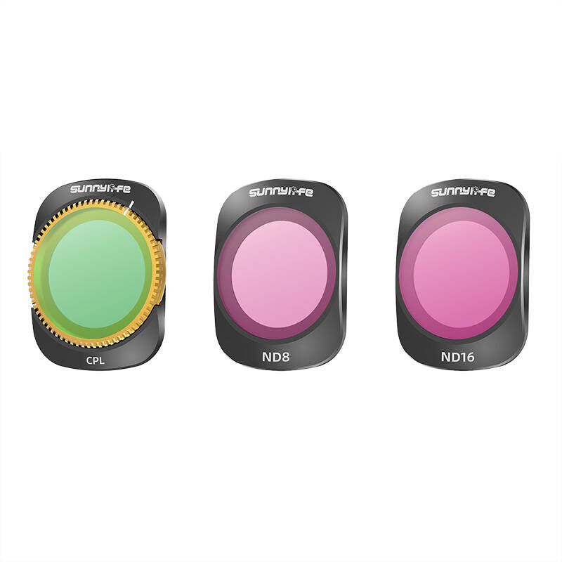 3 filters CPL+ND8+ND16 Sunnylife for Pocket 3 - Kotikauppa