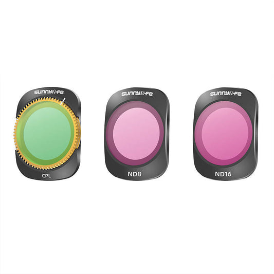 3 filters CPL+ND8+ND16 Sunnylife for Pocket 3 - Kotikauppa