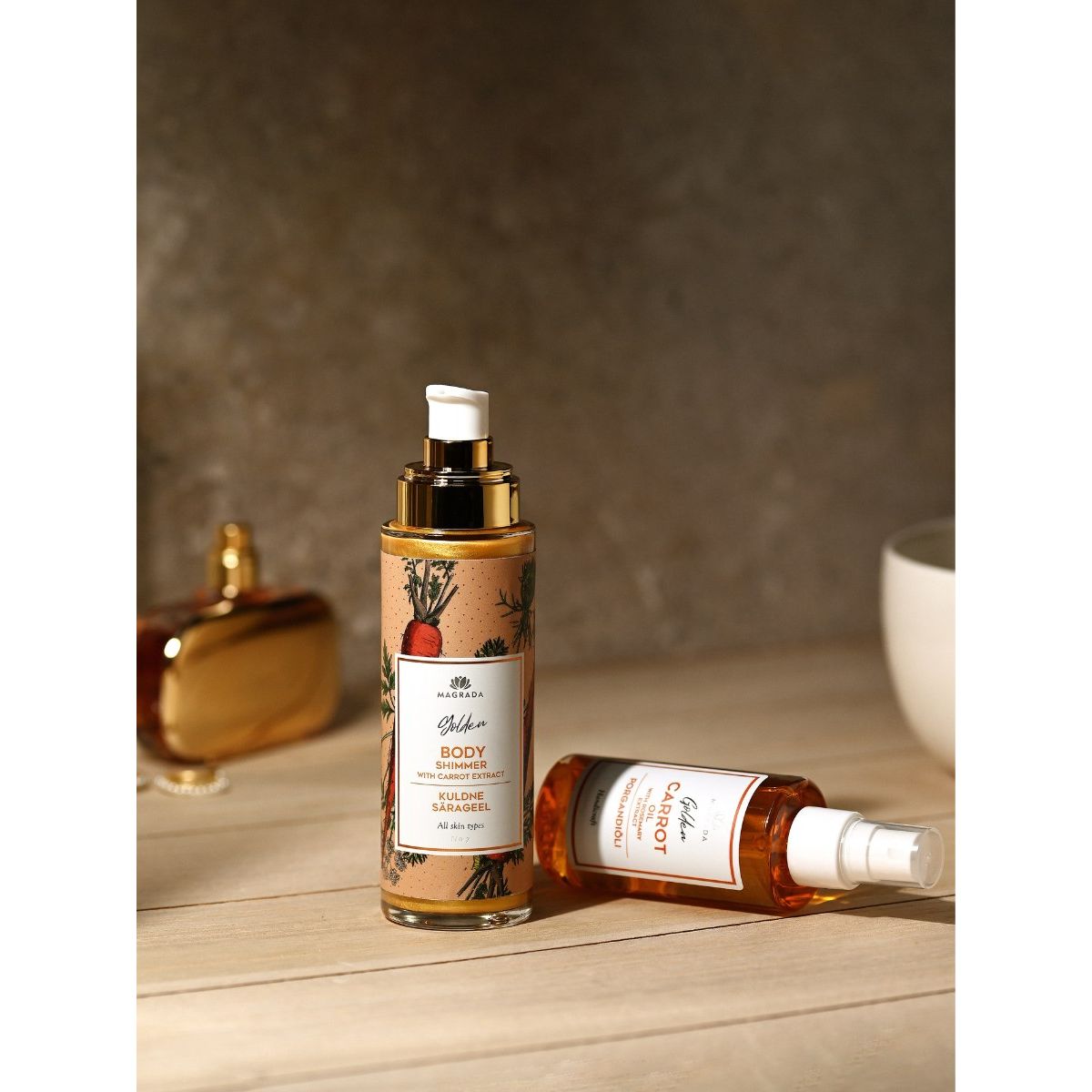 Golden Shimmer Gel With Carrot Extract - 100 ml