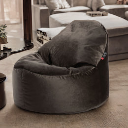 Säkkituoli Qubo™ Cuddly 80 Indigo FRESH FIT