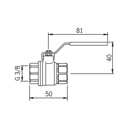 PALLOVENTTIILI ORAS EM 400010 3/8 SK PN25