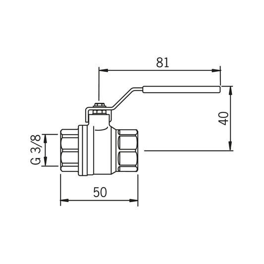 PALLOVENTTIILI ORAS EM 400010 3/8 SK PN25