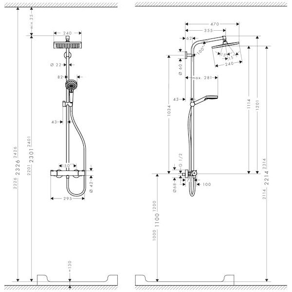 SADESUIHKUHANA HANSGROHE 26596000 CROMETTA 240 ECOSMART