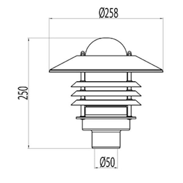 YLEISVALAISIN AVERIA AVG01AP IP44 75W E27 G O AP