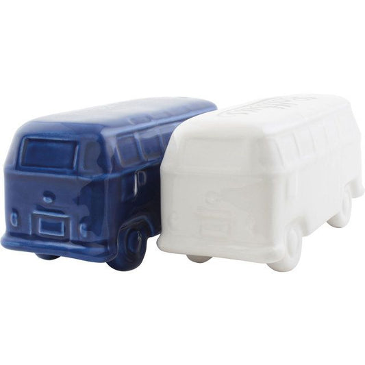 VW Collection T1 Bus Suola- ja Pippurisirottimet - Sininen ja Valkoinen