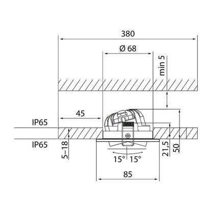 Alasvalo Airam Compact Outdoor IP65 840 musta