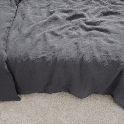 Pellava pussilakanasetti - Dark Grey (Parivuode) - Linen Tales