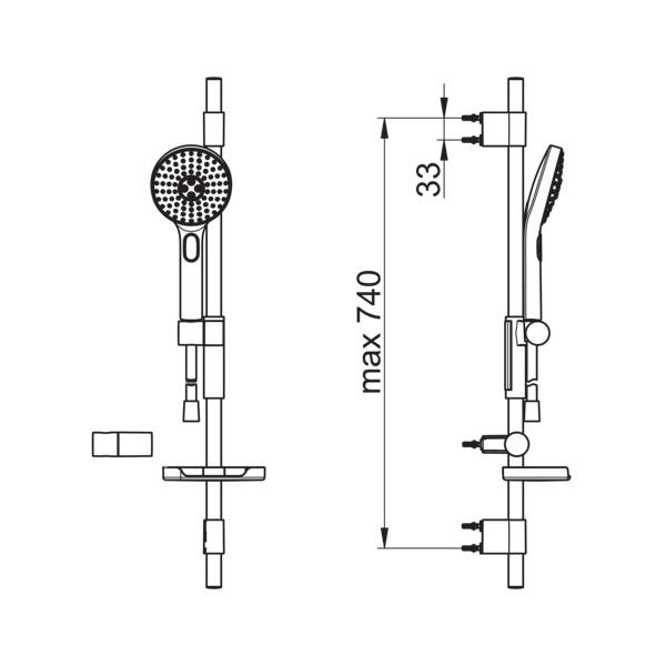 SUIHKUSETTI ORAS 423 HYDRACTIVA 3-SPRAY