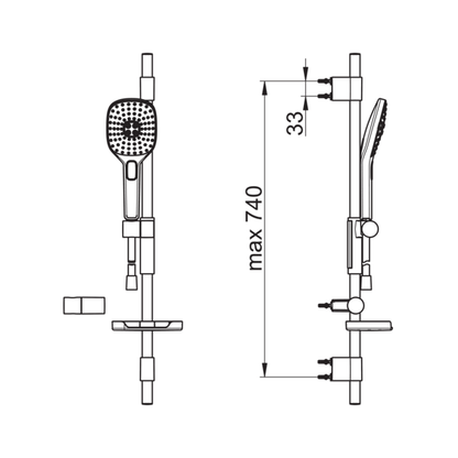 SUIHKUSETTI ORAS 433 HYDRACTIVA 3-SPRAY (6510225)