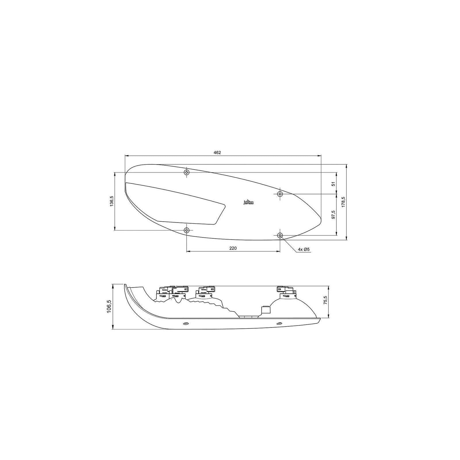 Jokon monitoimivalaisin L 3000 kolmioheijastimella BBSWNDR 3000 oikea - 4045034103507