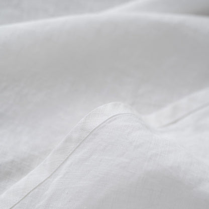 Pyöreä Pellavapöytäliina - White