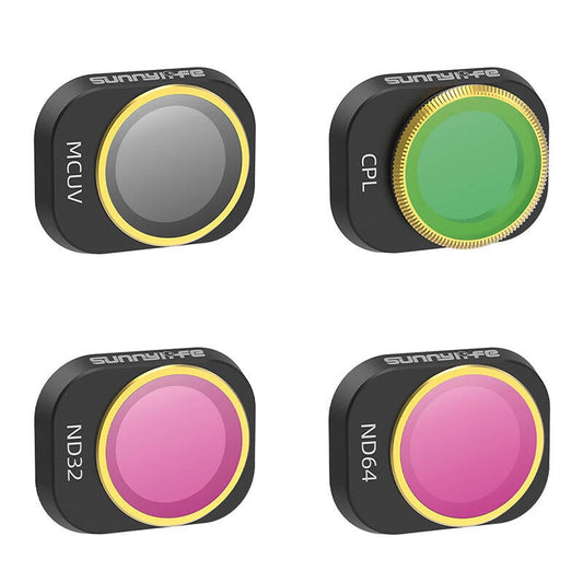 4 Lens Filters MCUV, CP, ND32/64 Sunnylife for DJI MINI 4 PRO - Kotikauppa