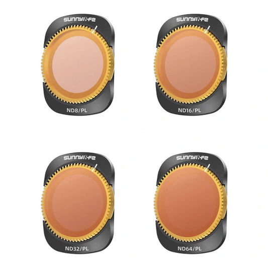 4 filters PL ND8/16/32/64 Sunnylife for Pocket 3 - Kotikauppa
