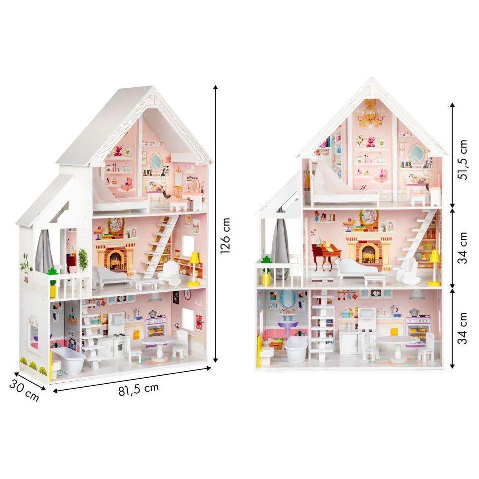 Wooden Dollhouse Liselle with LED Lights