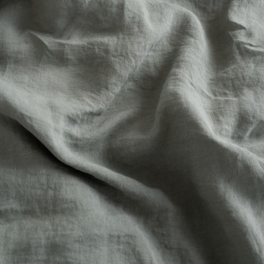 Pellavainen muotoonommeltu aluslakana Khaki (180x200x30 cm) - Linen Tales