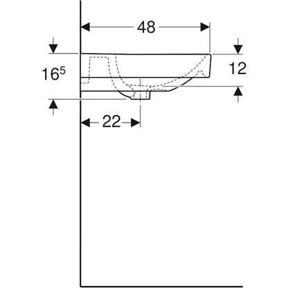 PESUALLAS SMYLE SQUARE KERATECT 1200x480mm