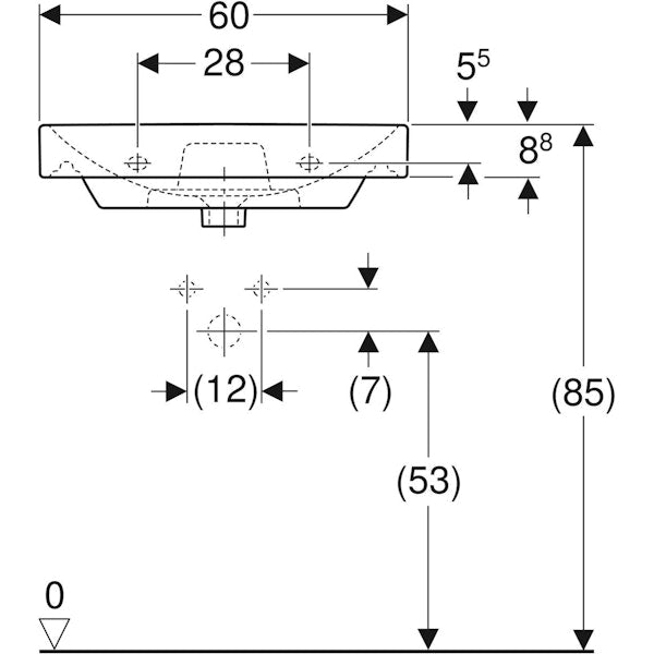 PESUALLAS SMYLE SQUARE PESUALLAS 600x480mm