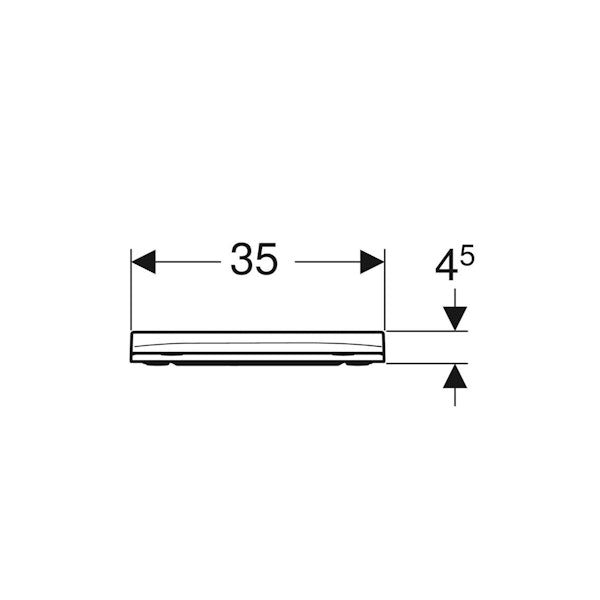 WC-ISTUINKANSI GEBERIT SMYLE SQUARE SANDWICH DESIGN