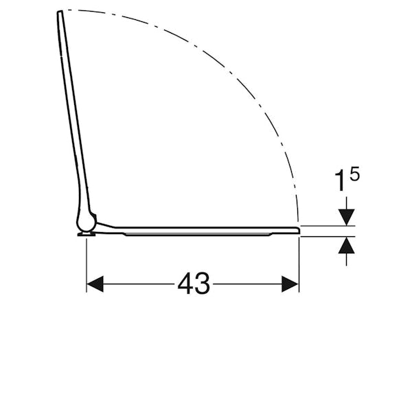 WC-ISTUINKANSI GEBERIT SMYLE SQUARE SANDWICH DESIGN