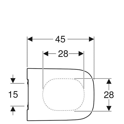 WC-ISTUINKANSI GEBERIT SMYLE SQUARE SANDWICH DESIGN