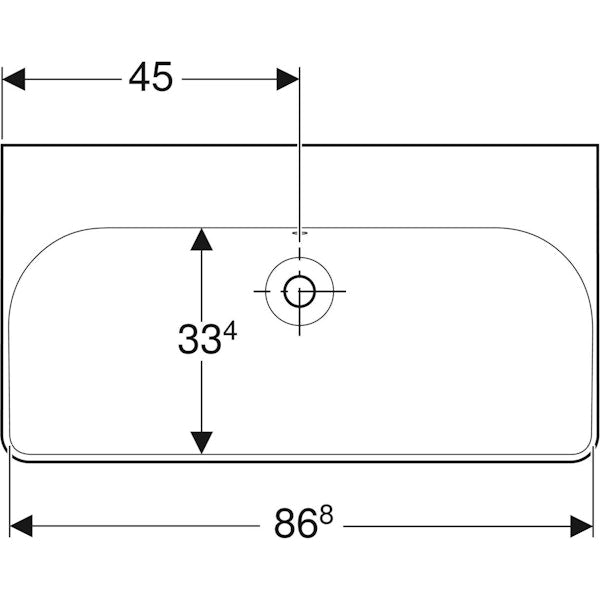 PESUALLAS SMYLE SQUARE PESUALLAS 900x480mm