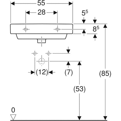 PESUALLAS SMYLE SQUARE PESUALLAS 550x440mm