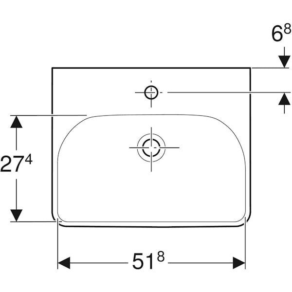 PESUALLAS SMYLE SQUARE PESUALLAS 550x440mm