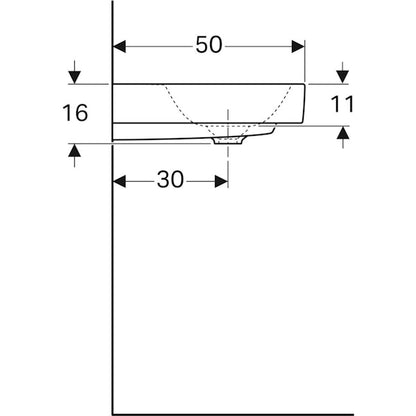 PESUALLAS CITTERIO LASKUTASO VASEN,  KERATECT 900x500mm