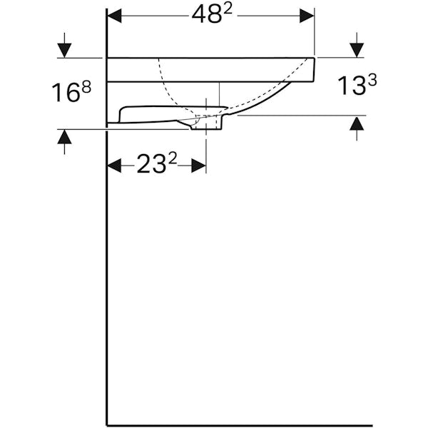 PESUALLAS ACANTO LASKUTASOLLA, KERATECT 900x168mm