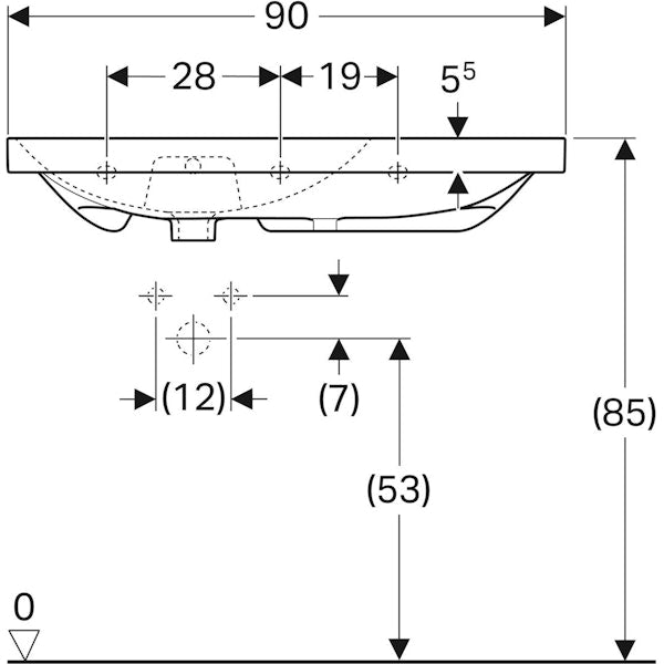 PESUALLAS ACANTO LASKUTASO OIKEALLA, KERATECT 900x482mm