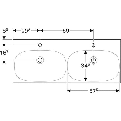 KAKSOISPESUALLAS ACANTO EFF (HELPPO KIINNITYS) 1200x482mm