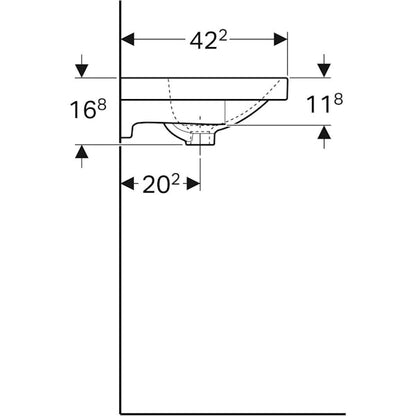 PESUALLAS ACANTO COMPACT 600x422mm