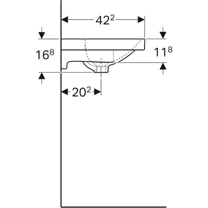 PESUALLAS ACANTO COMPACT 750x168mm