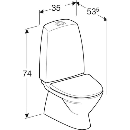 WC-ISTUIN IDO 501.678.00.2 LASTEN WC 2-T