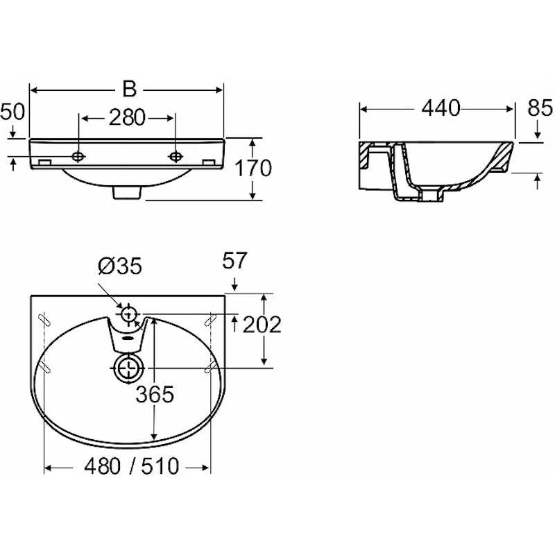 PESUALLAS IDO 1116601101 GLOW 600  (600x440mm)