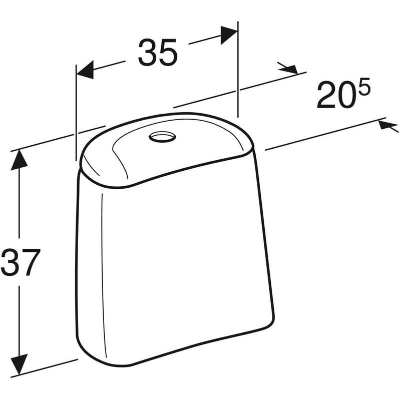 WC-huuhtelusäiliö Ido Trevi 24780-01