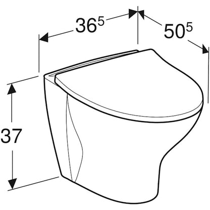 WC-ISTUIN SEINÄ IDO 68 GLOW KOVA KANSI SC/QR