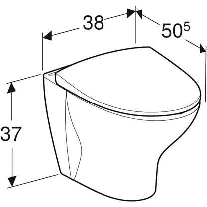 WC-ISTUIN SEINÄ IDO 68 GLOW  PEHMEÄ KANSI