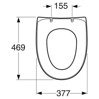 WC-ISTUINKANSI GUSTAVSBERG NAUTIC SLIMSEAT SC/QR VALKOINEN