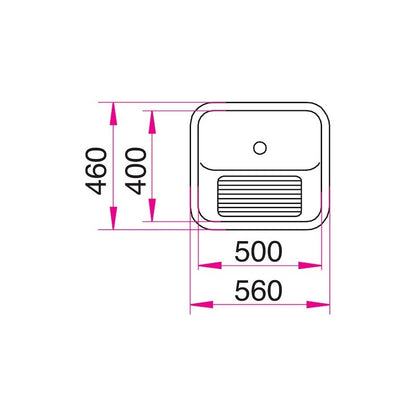 Pyykkiallas Stala P-59071U 560x460 mm rst