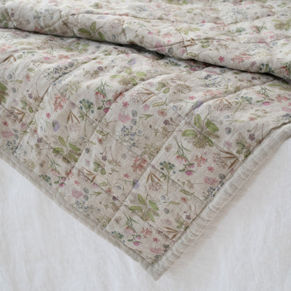 Pellavapeitto Botany 2 (140x220 cm) - Linen Tales