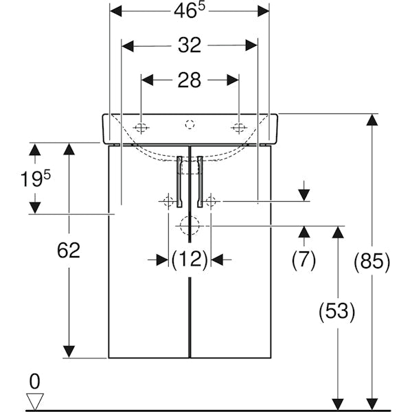 ALLASKAAPPIPAKETTI IDO GLOW 500x360x696mm VALKOINEN