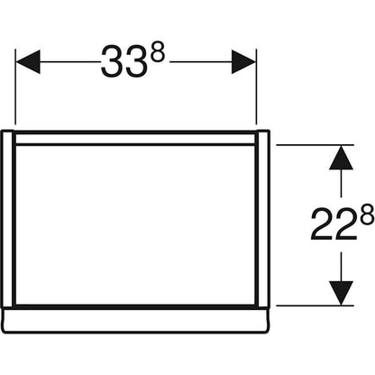 ALAKAAPPI GEBERIT ICON 370X279X415mm VALKOINEN