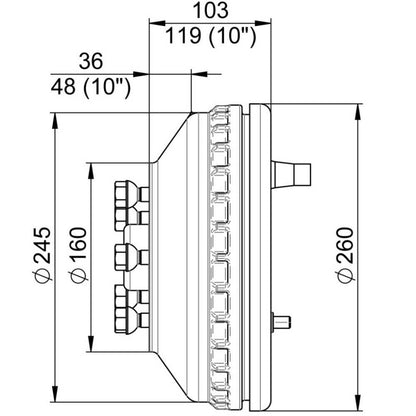 Jarrurumpu WAP 234 RS 5x112 1500 kg