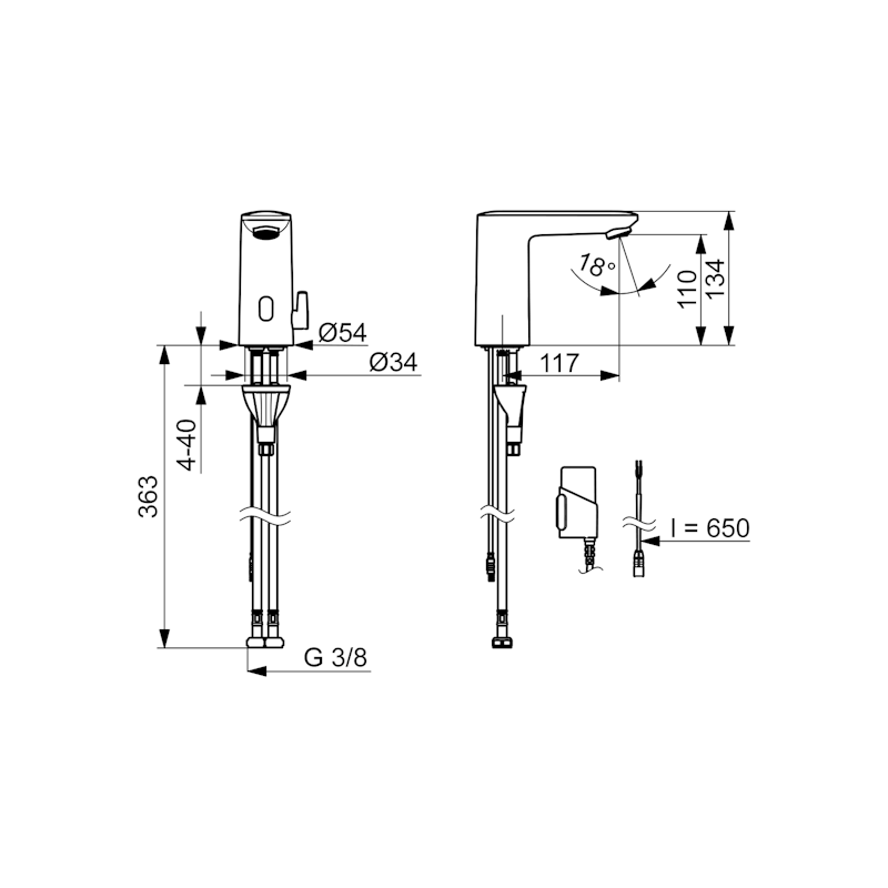 PESUALLASHANA ORAS 9210FZ-33 ELECTRA 3 V BT MUSTA (6110419)