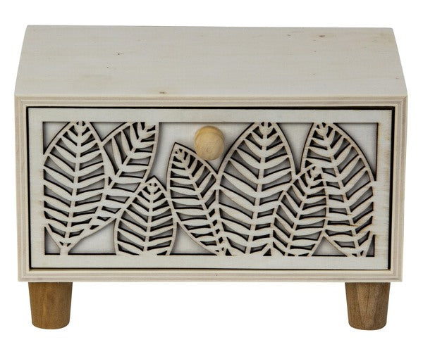 Koristeellinen minikaappi laatikolla