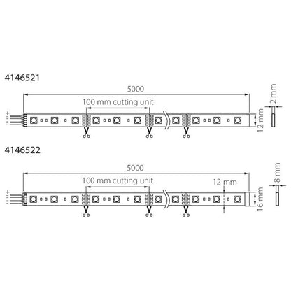 VALOPROFIILI/-NAUHA COLORIS 24V KIT IP20 50W RGBTW 5M